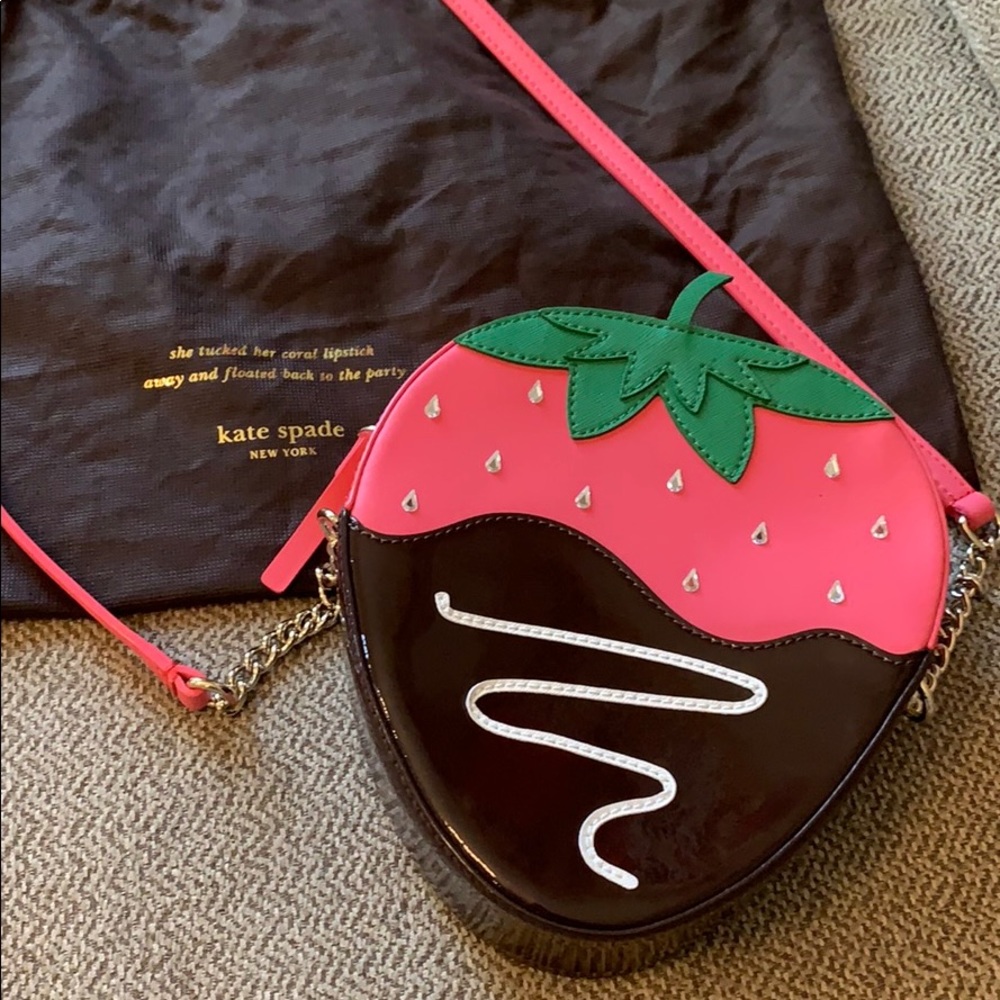 Kate Spade Strawberry Bag Creme de la creme